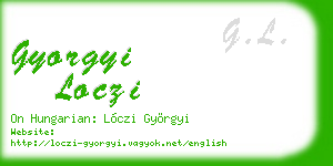 gyorgyi loczi business card