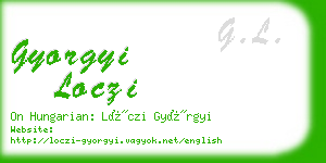 gyorgyi loczi business card